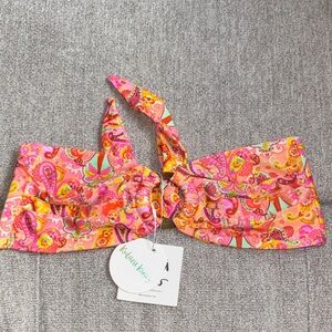 NWT Kulani Kinis Strapless Bandeau Bikini Top - In Bahama Rama